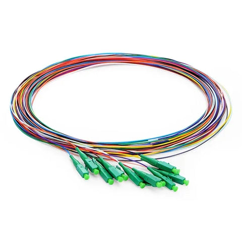 Kit 12 Pigtails colorés fibre optique G652D SC/APC - Fibre Optique
