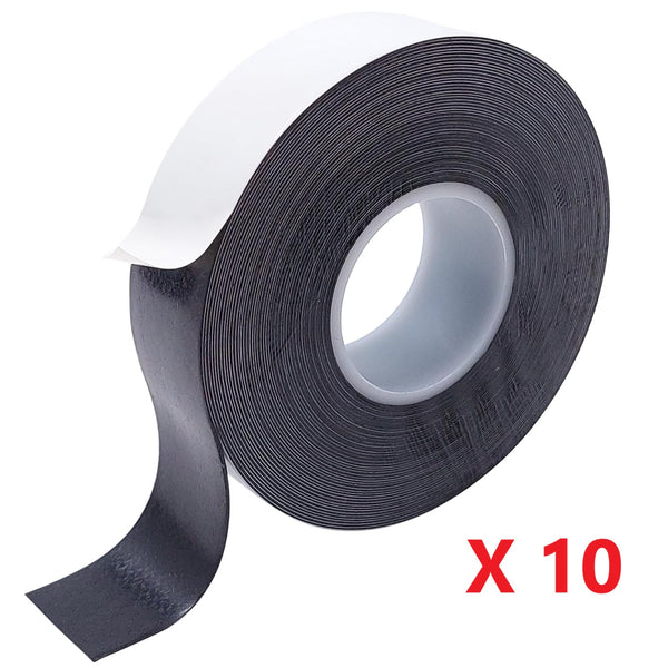 Rubans auto-amalgamant noir 25x10mm - Lot de 10 - Fibre Optique