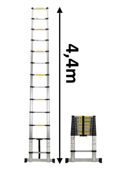 Echelle Télescopique 4,40 m - Pliable Compacte 4.4m