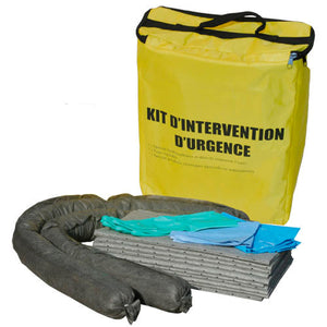 Kit Sac Anti-Pollution - Hydrocarbure 20L - Sécurité - DISTRI-FIBRE