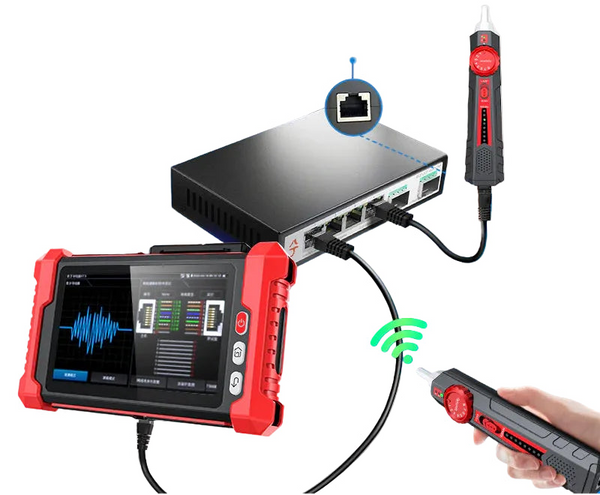 Testeur Caméra Réseau CCTV IP Multifonction 8 en 1 - OTDR