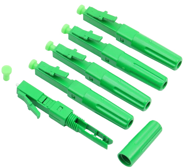 Connecteur Rapide Fibre Optique LC/APC - Lot de 100