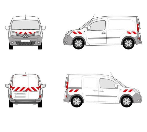 Kit Balisage Véhicule - 10 Bandes Réfléchissantes - Sécurité Visibilité
