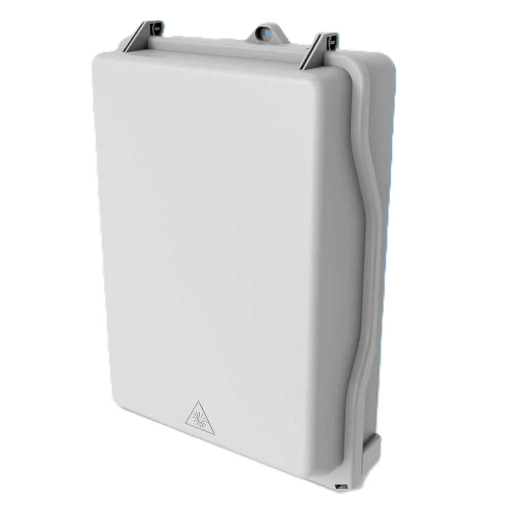 Boîtier en façade 48FO aérien OMELCOM Taille S - Fibre Optique